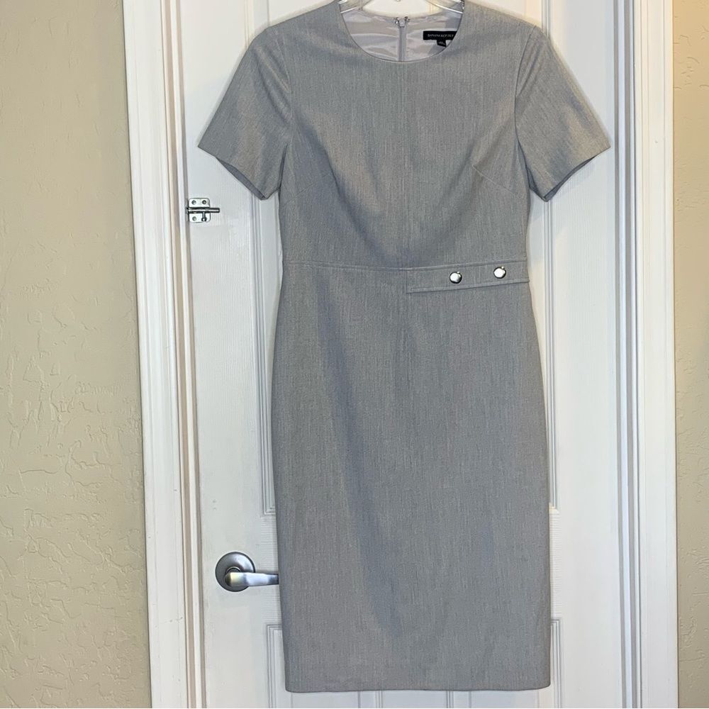 Banana Republic Sheath Dress Gray Size 10